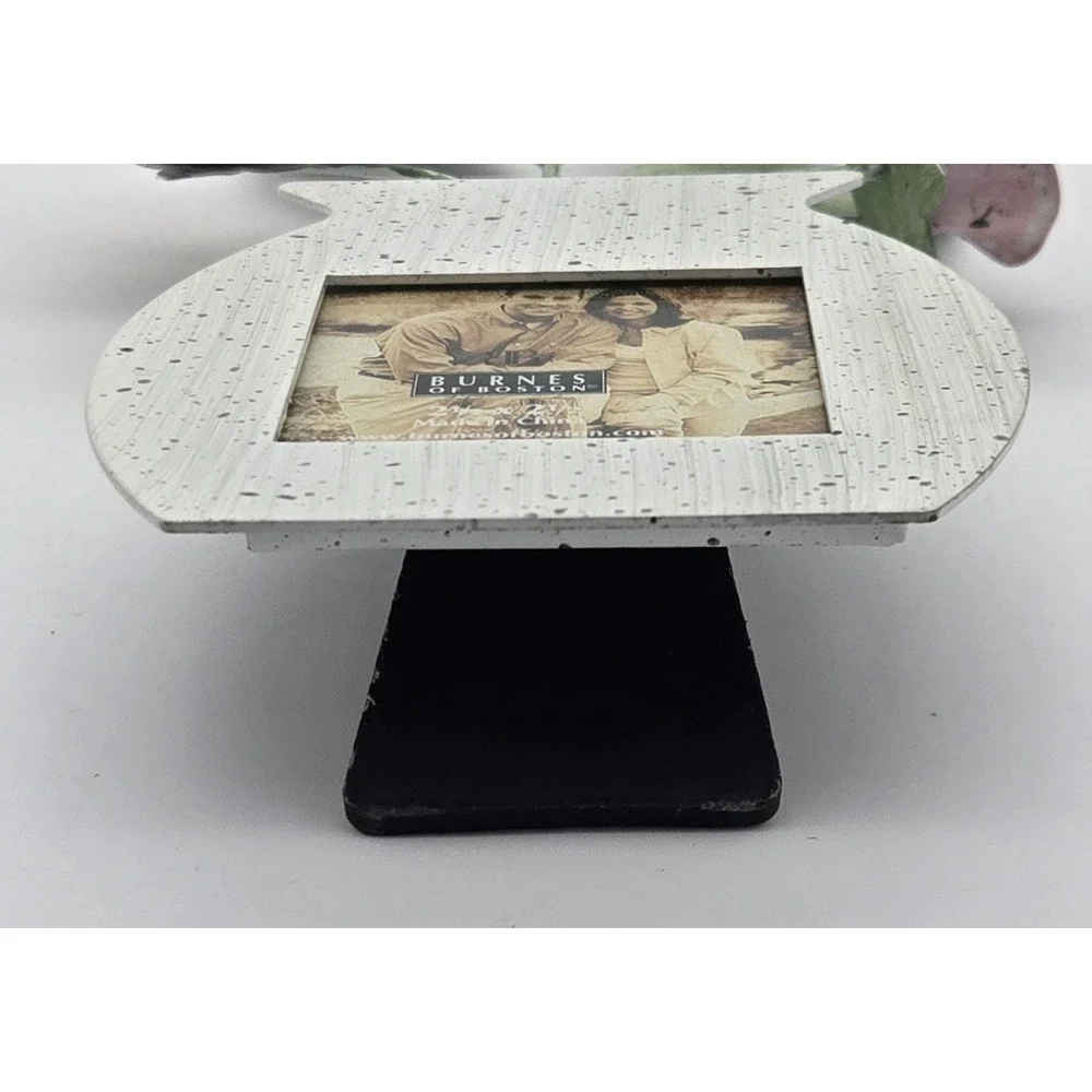 Burnes of Boston Metal Roses Picture Frame 8x3.5 Pink‎ Floral Tabletop Decor